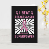 戦士Iビート乳がん生存者 カード (黄色い花)