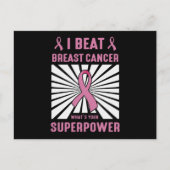 戦士Iビート乳がん生存者 ポストカード (正面)
