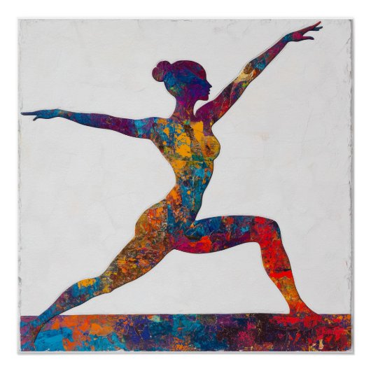 戦士IIポーズ光沢ポスター ポスター (正面)