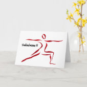 戦士II Yoginiの挨拶状 カード (黄色い花)