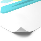 戦士IIIヨガアート – カスタマイズ可能感動的 ポスター (角)