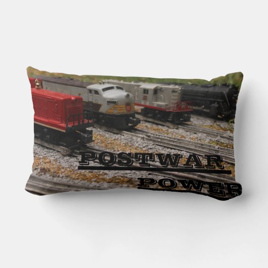 戦後のライオネル列車の枕 ランバークッション (裏面)