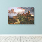 戦意（中世の城の戦い） キャンバスプリント (インサイチュ (ウッドフロア))