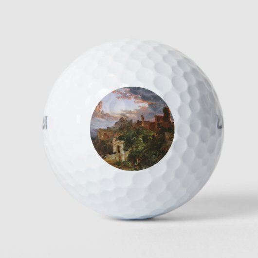 戦意（中世の城の戦い） ゴルフボール (正面)