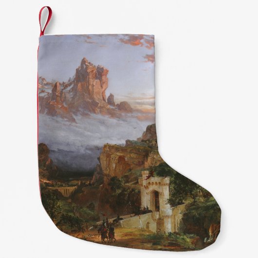 戦意（中世の城の戦い） スモールクリスマスストッキング (正面)