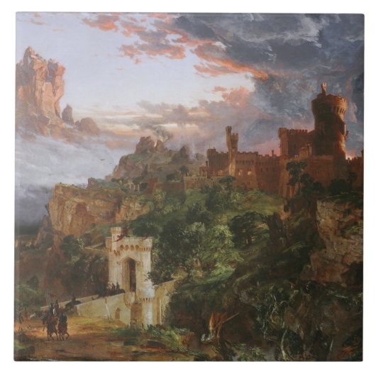 戦意（中世の城の戦い） タイル (正面)