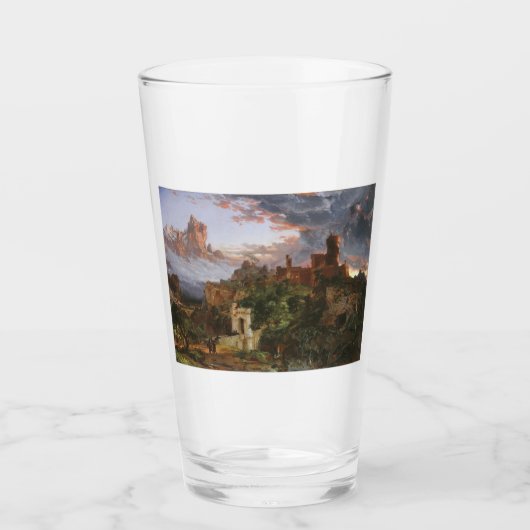 戦意（中世の城の戦い） タンブラーグラス (正面)