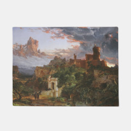 戦意（中世の城の戦い） ドアマット