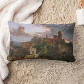 戦意（中世の城の戦い） ランバークッション (ブランケット)