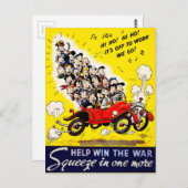 戦救済争に勝つ – カープール ポストカード (正面/裏面)