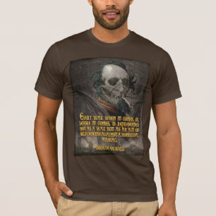 戦時のプロパガンダのジョージOrwellの引用文 Tシャツ