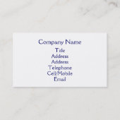 戦時幽霊たちウェールズUK 名刺 (裏面)