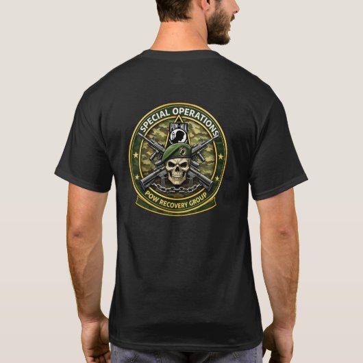 戦死者を悼む。勇者を救出する Tシャツ (裏面)
