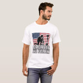 戦没者を偲ぶ愛国記念ベクター デザイン Tシャツ (正面フル)