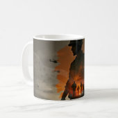 戦没者を悼む ― 彼らの犠牲を忘れない コーヒーマグカップ (正面左)