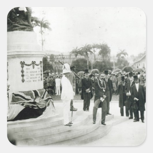 戦没者追悼式 スクエアシール (正面)