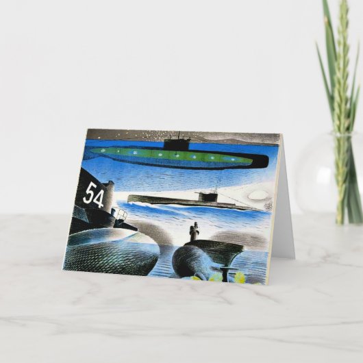 戦火違う的 – 潜水艦の側面 カード (正面)