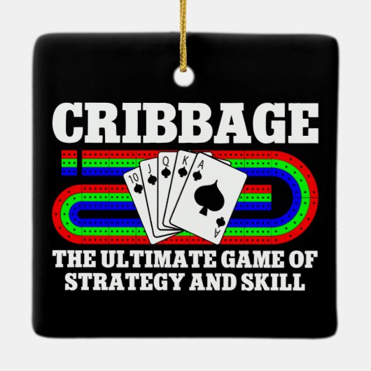 戦略とスキルの究極のゲームを損なう セラミックオーナメント (裏面)