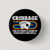 戦略とスキルの究極のゲームを損なう 缶バッジ (正面)