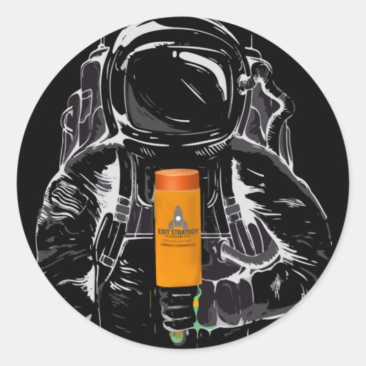 戦略ステッカーの終了 ラウンドシール (正面)