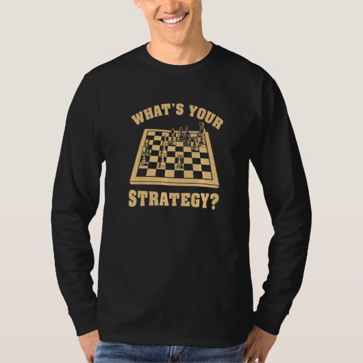 戦略チェス引用文 Tシャツ (正面)