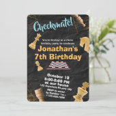 戦略チェス誕生日招待状おもしろいゲームナイト 招待状 (スタンド正面)