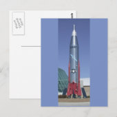 戦略的な航空宇宙博物館ネブラスカのAtlas icbm ポストカード (正面/裏面)