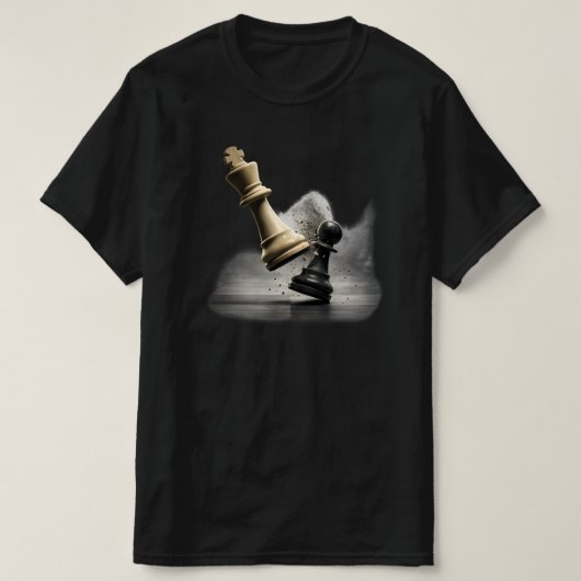 戦略的チェスキング グラフィック Tシャツ (デザイン正面)