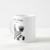 戦略的チェスデザイン – ゲームの芸術 コーヒーマグカップ (正面左)