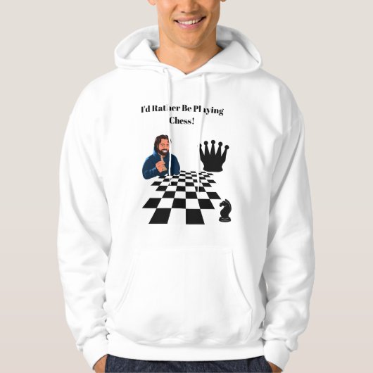 戦略的チェスデザイン – ゲームの芸術 パーカ (正面)