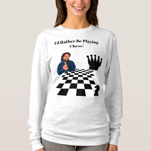 戦略的チェスデザイン – ゲームの芸術 Tシャツ (正面)