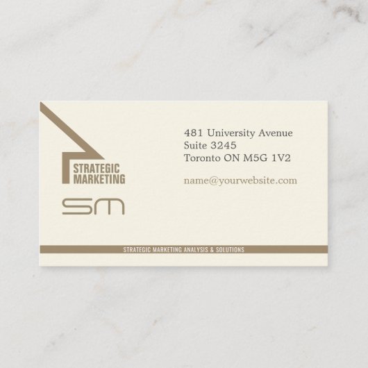 戦略的マーケティング名刺 名刺 (裏面)