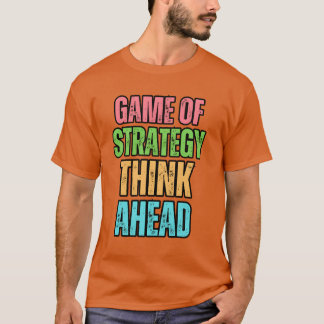 戦略的思考のゲーム 事前に考えてギフト Tシャツ