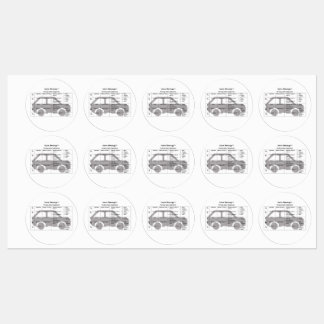 戦略 – 円形の防水ラベル(3.8 cm) ラベル