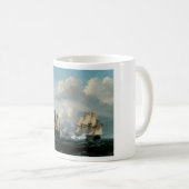 戦艦のファインアートのマグ コーヒーマグカップ (正面右)