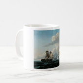 戦艦のファインアートのマグ コーヒーマグカップ (正面左)