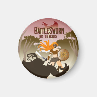 戦艦の丸い磁石 マグネット