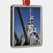 戦艦の記念物のUSSアラバマの戦艦 メタルオーナメント (右)