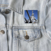 戦艦の記念物のUSSアラバマの戦艦 缶バッジ (インサイチュ)