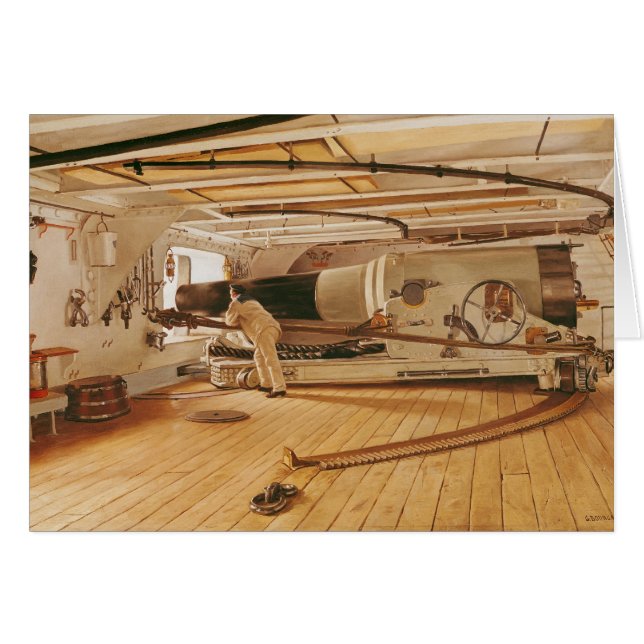 戦艦の27のポンドの大砲 (正面横)