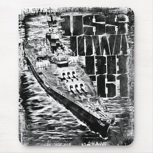 戦艦アイオワマウスパッド マウスパッド (正面)
