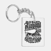 戦艦アラバマアクリル製キーチェーン キーホルダー (正面左)