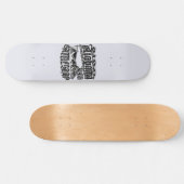 戦艦アラバマ8 1/8"スケートボード スケートボード (横)