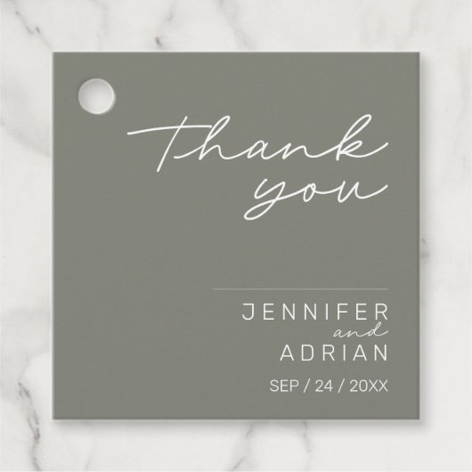 戦艦エレガントグレイミニマルサンキュー結婚ズ フェイバータグ (正面)