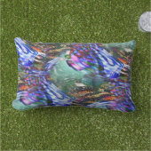 戦艦カラフル上の仮想画像変動 アウトドアクッション (芝生)