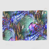 戦艦カラフル上の仮想画像変動 ゴルフタオル (横)