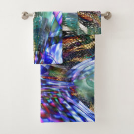 戦艦カラフル上の仮想画像変動 バスタオルセット