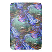 戦艦カラフル上の仮想画像変動 バスマット (正面縦)