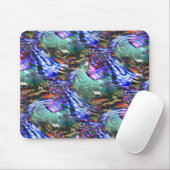 戦艦カラフル上の仮想画像変動 マウスパッド (マウス)