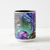 戦艦カラフル上の仮想画像変動 マグカップ (中央)